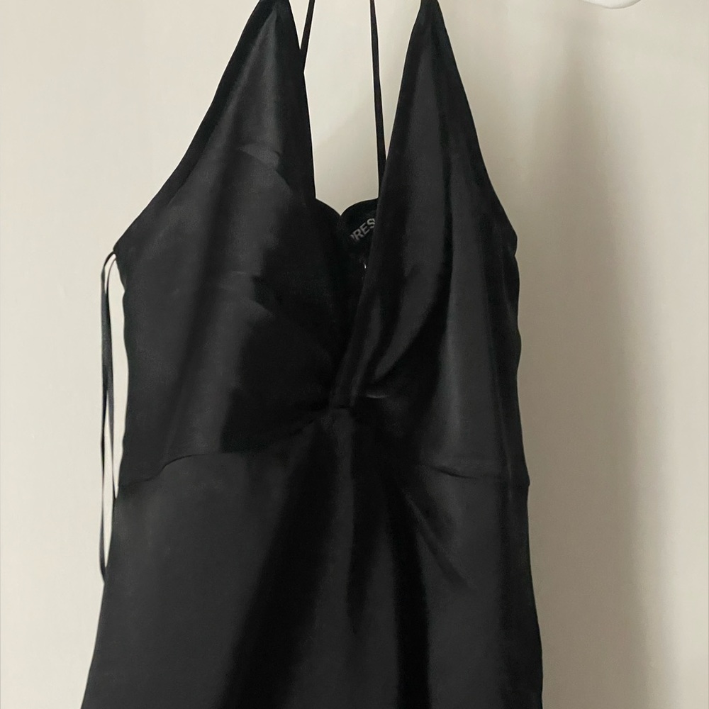Express Satin Black dress. Perfect for a night out and all eyes on you. Size XS.